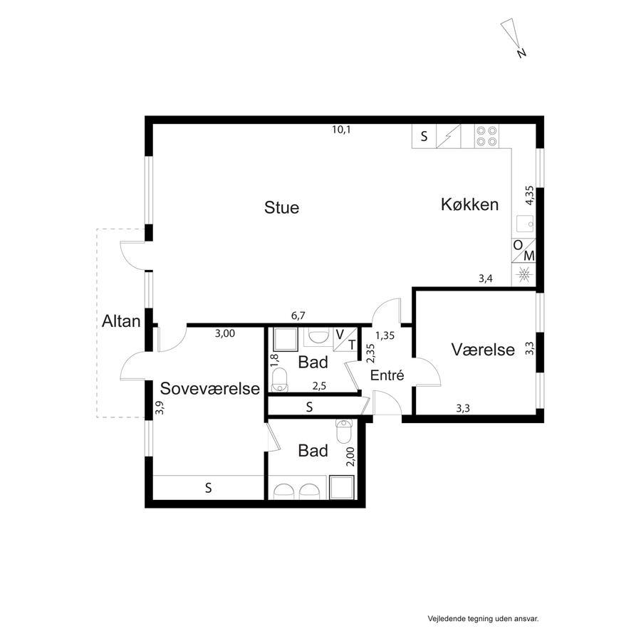 Lux With 2 Full Bathrooms 2tv * København